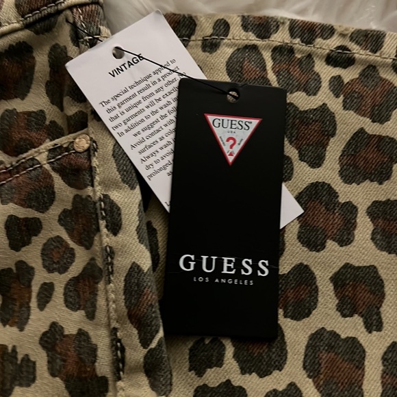 Guess Jeans Los Angeles Leopard Skinny Jeans - Picture 6 of 6